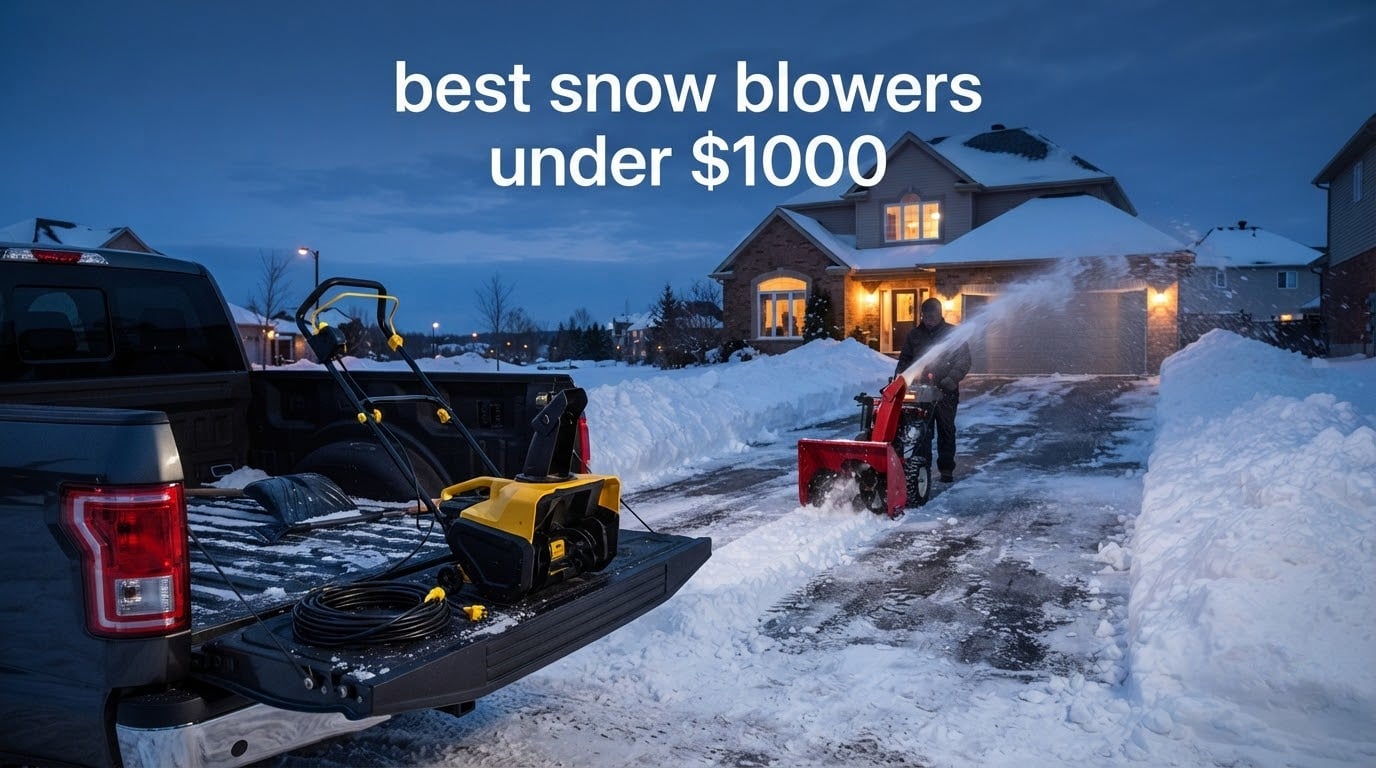 best snow blowers under $1000