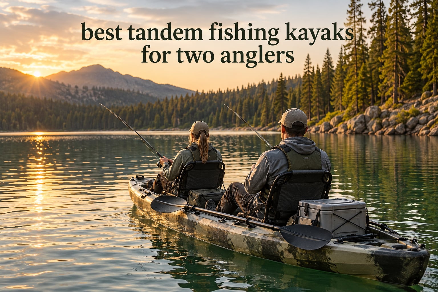best tandem fishing kayaks for two anglers