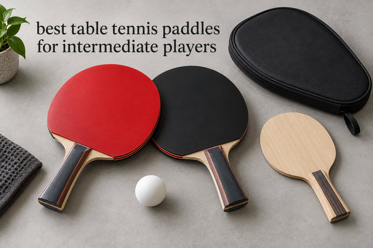 best table tennis paddles for intermediate players