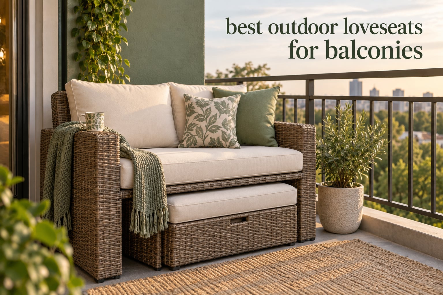 best outdoor loveseats for balconies