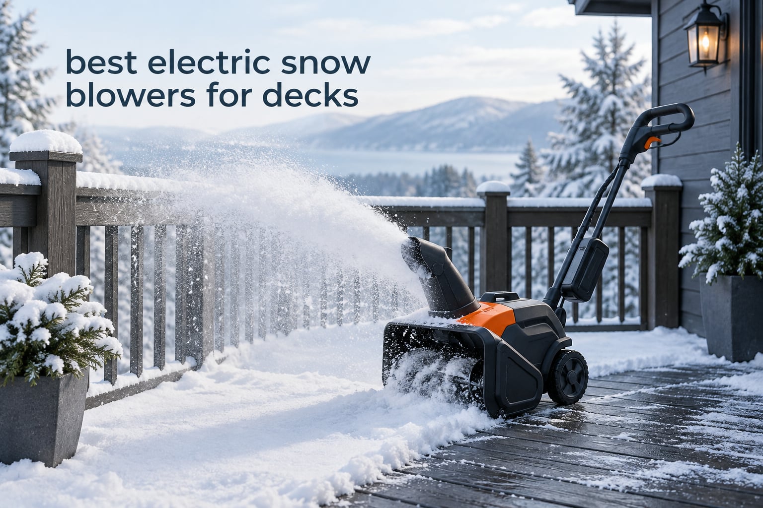 best electric snow blowers for decks
