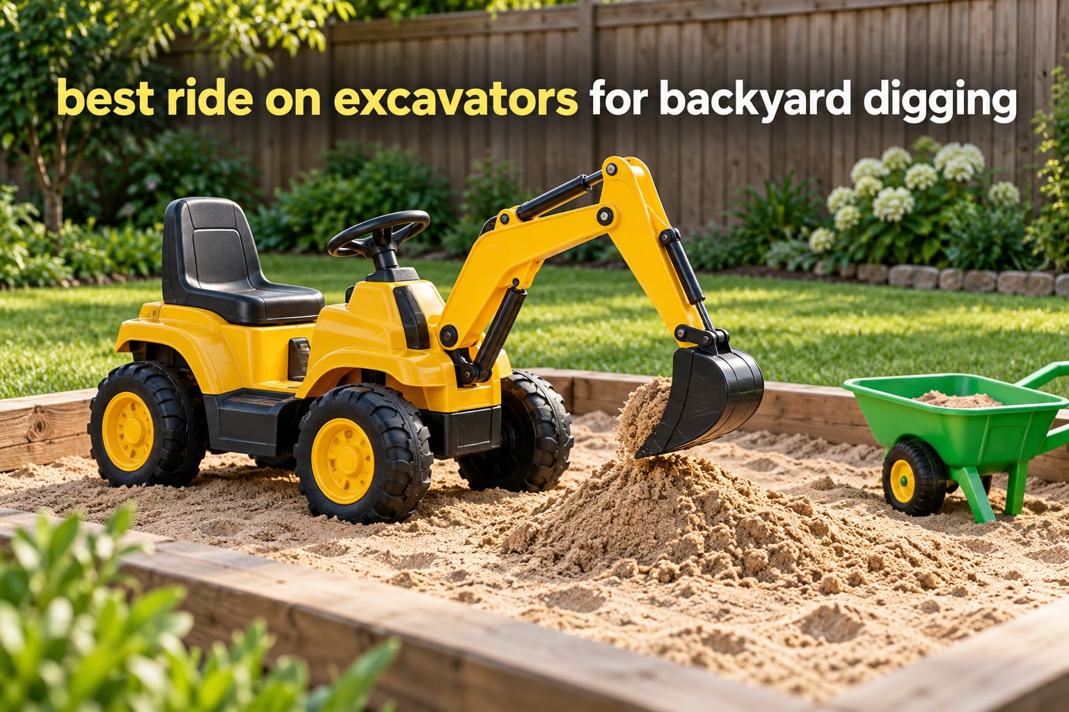 best ride on excavators for backyard digging