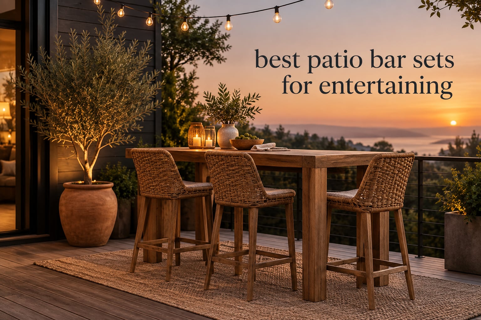 best patio bar sets for entertaining