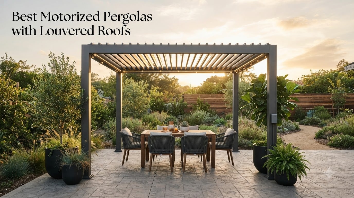 Best Motorized Pergolas with Louvered Roofs