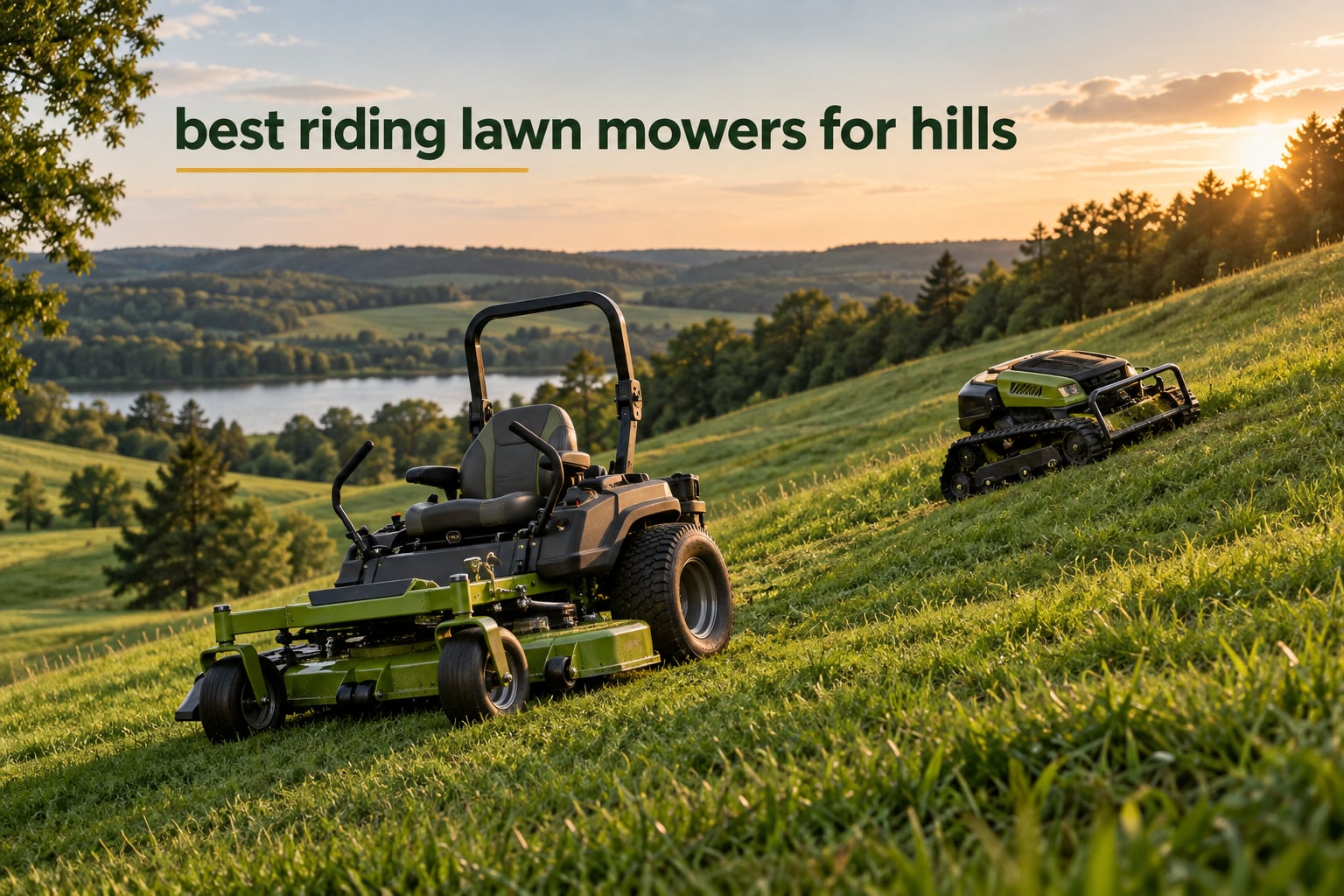 best riding lawn mowers for hills
