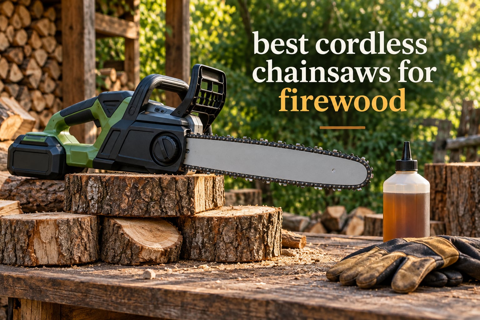 best cordless chainsaws for firewood