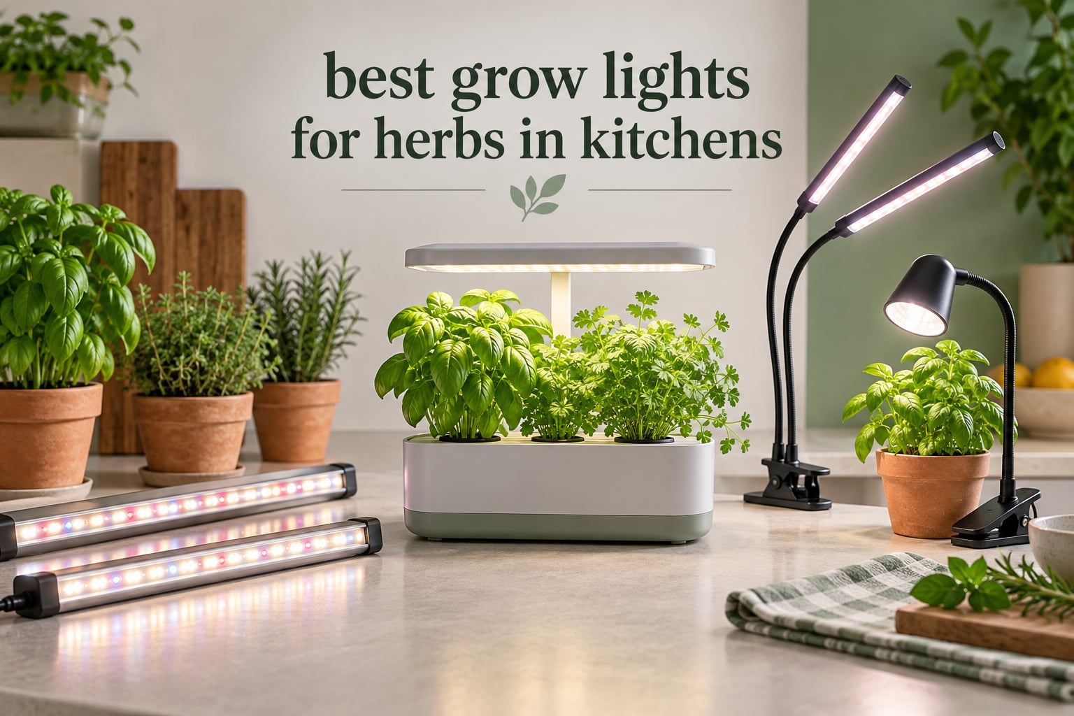 best grow lights for herbs in kitchens