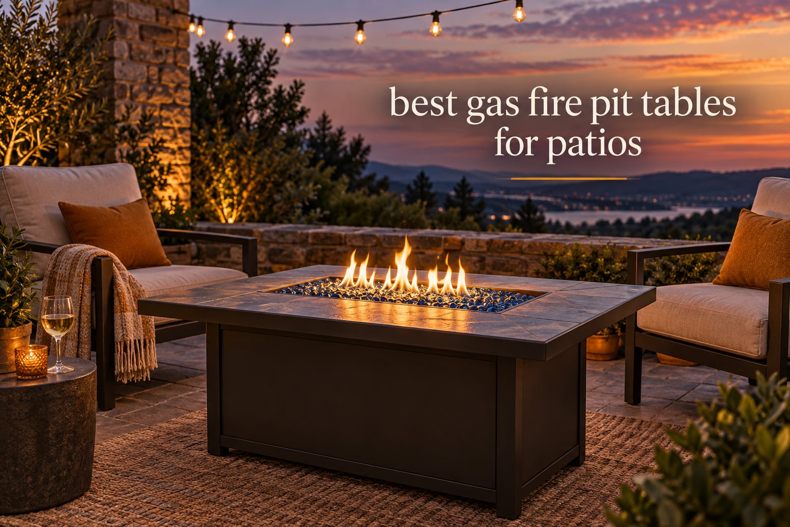 best gas fire pit tables for patios