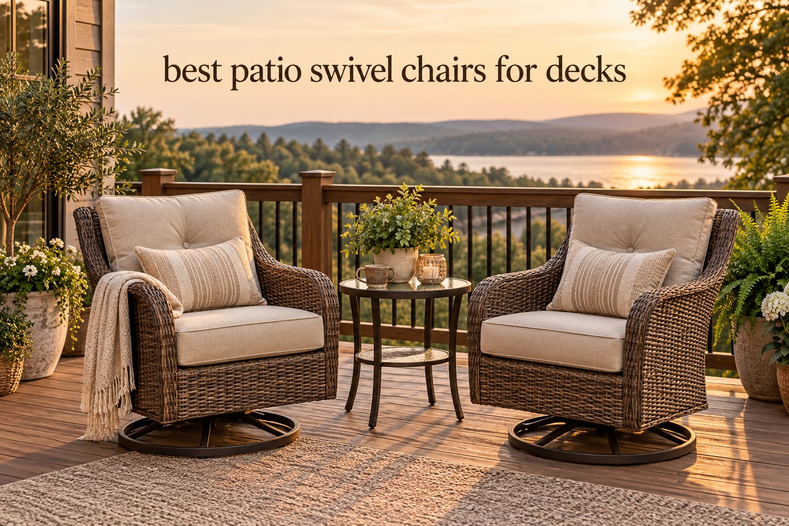 best patio swivel chairs for decks