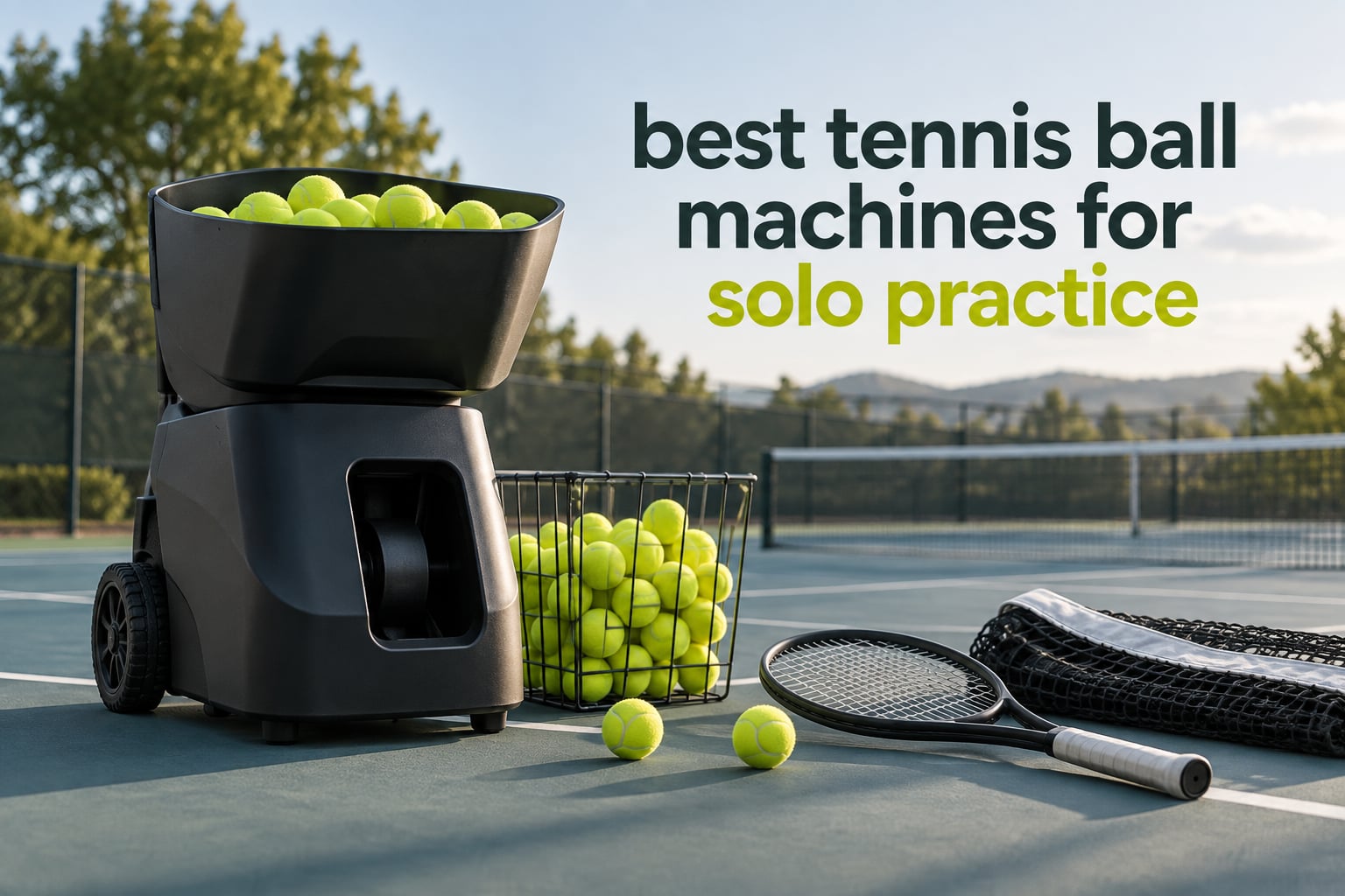 best tennis ball machines for solo practice