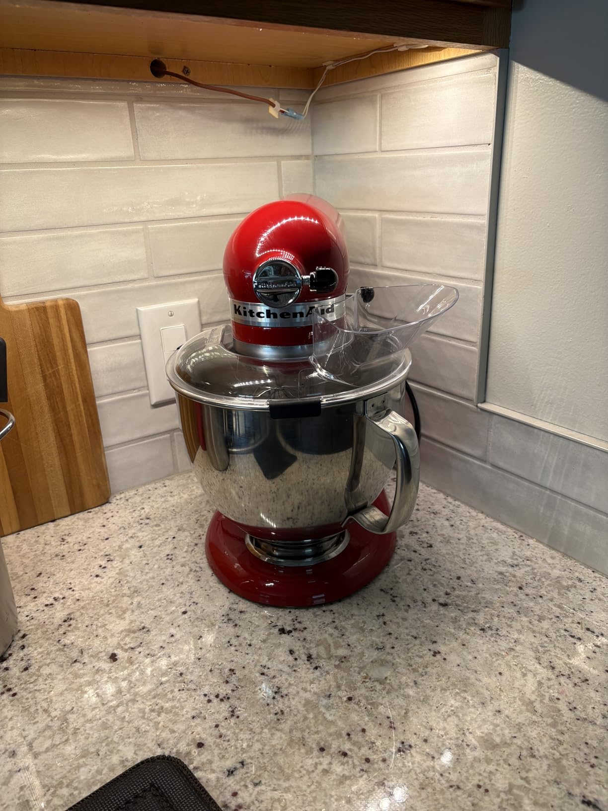 KitchenAid Artisan, 5-Qt Tilt Head Stand Mixer, KSM150PS, Empire Red customer photo 2