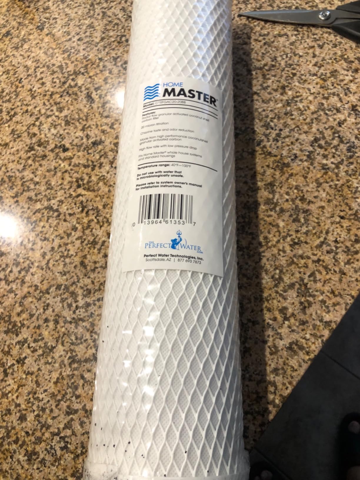 Home Master CFRFGAC20-20BB Replacement Whole House Water Filter, High Flow 20gpm, Radial Flow GAC Carbon 20