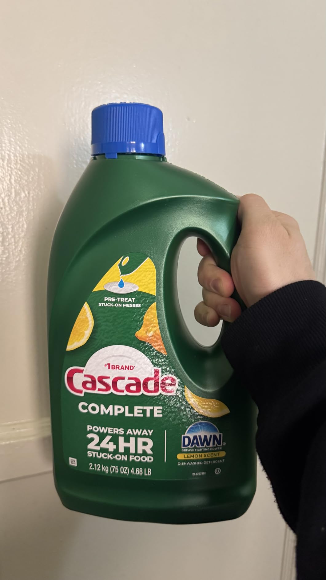 Cascade Complete Dishwasher Detergent Liquid Gel, Dish Detergent, Dishwasher Soap, Citrus, 75oz customer photo 2