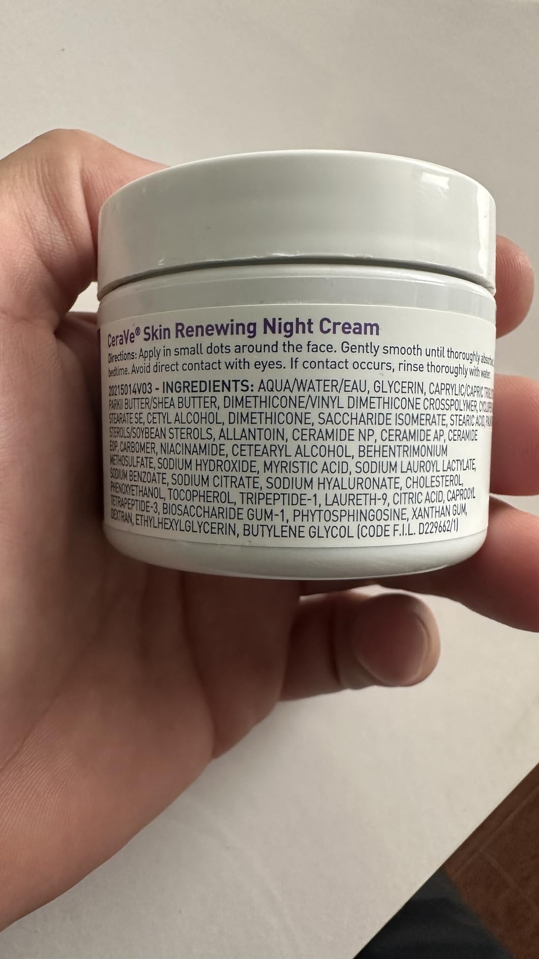 CeraVe Night Cream, Facial Moisturizer with Peptides & Niacinamide, 1.7oz customer photo 1