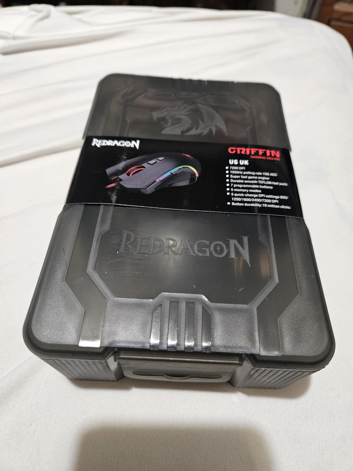 Redragon M602 Gaming Mouse, Ergonomic RGB Gaming Mouse Wired with 7200 Adjustable DPI, 9 Programmable Buttons, Professional Software for Gamer Office [Black] customer photo 2