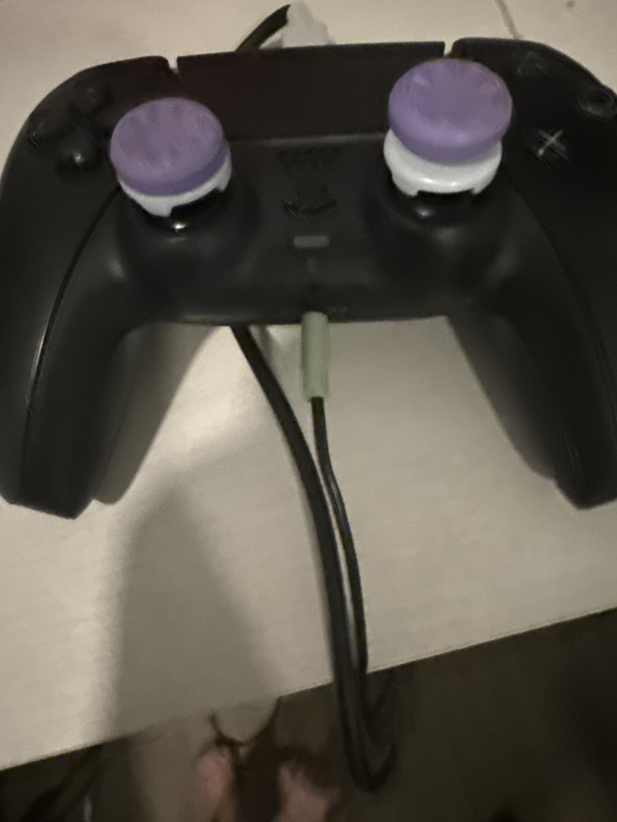 KontrolFreek FPS Freek Galaxy Purple for PlayStation 4 (PS4) and PlayStation 5 (PS5) | Performance Thumbsticks | 1 High-Rise, 1 Mid-Rise | Purple customer photo 1