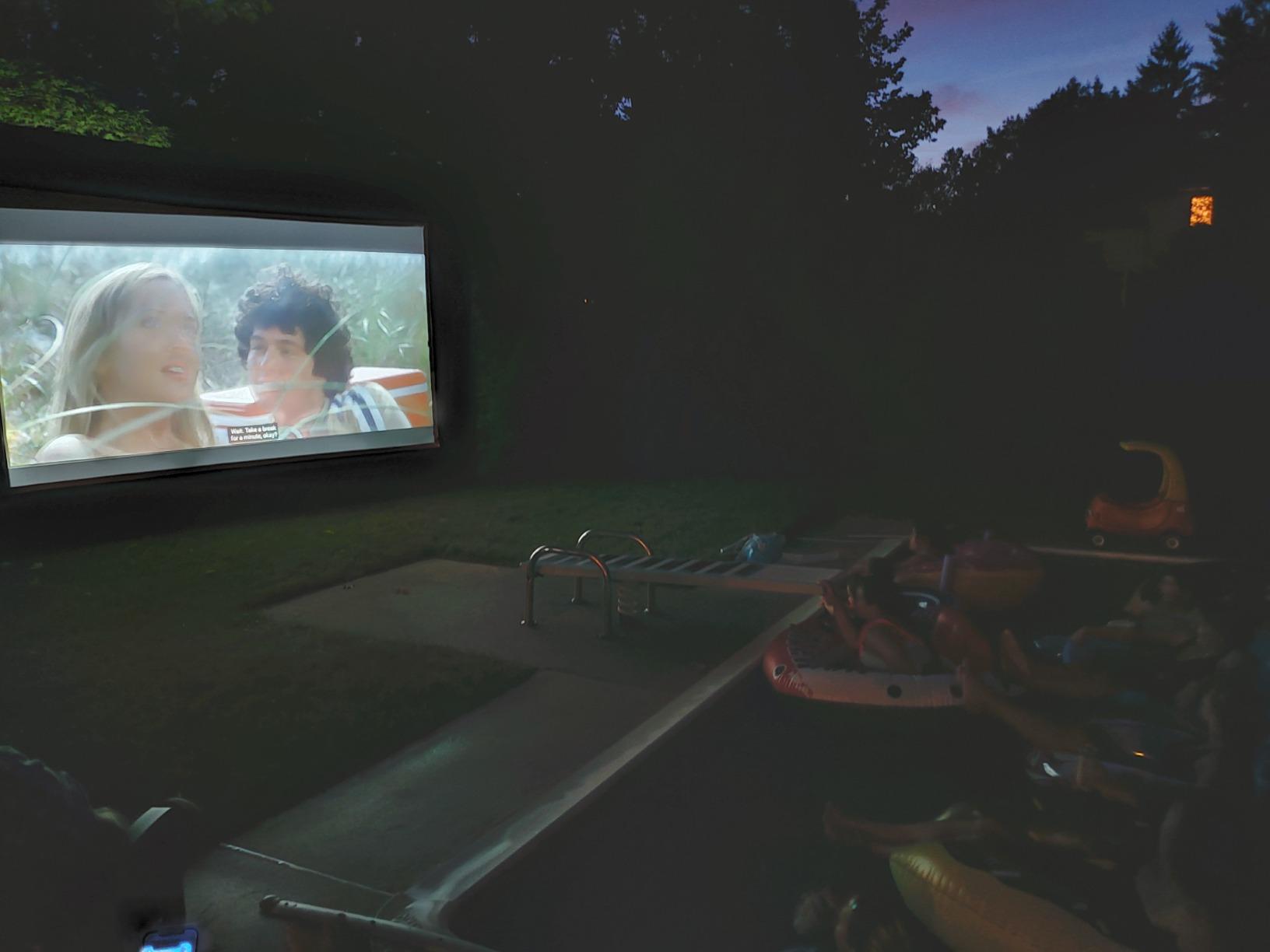 ViewSonic 3200 Lumens Full HD 1080p Shorter Throw Home Theater Projector with 3D DLP and HDMI, Stream Netflix with Dongle (PJD7828HDL) customer photo 1