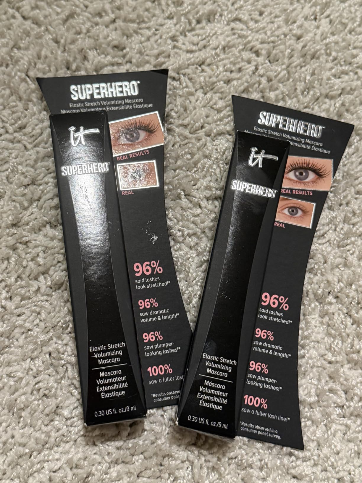 IT Cosmetics Superhero Elastic Stretch Volumizing + Lengthening Mascara customer photo 2