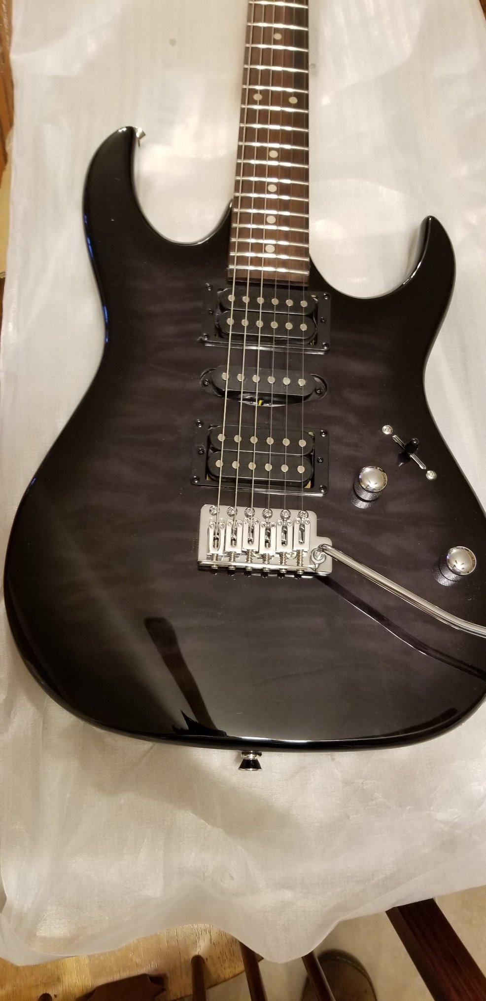 Ibanez GIO Series GRX70QA - Transparent Emerald Burst customer photo 1