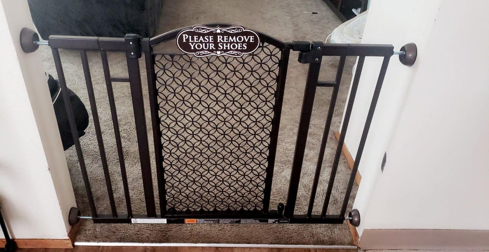 Ingenuity Decorative Panel Tall Baby Gate & Dog Gate, 28