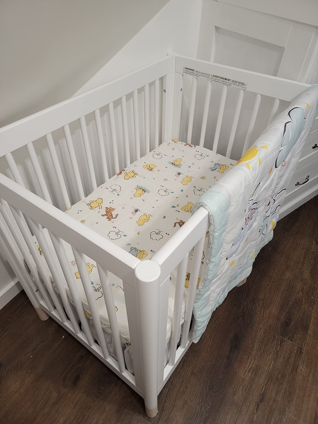 Babyletto Gelato 4-in-1 Mini Crib, Washed Natural and White customer photo 2
