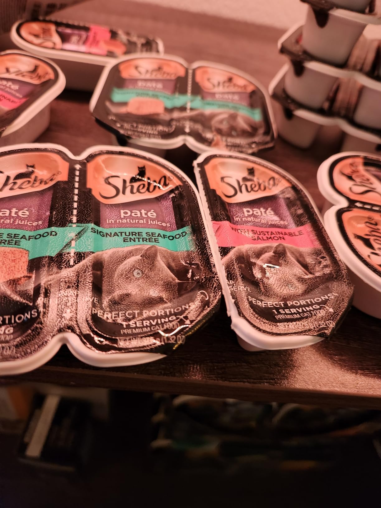 Sheba Perfect Portions Pate Wet Cat Food, Seafood Variety, 2.6 oz, 24 ct customer photo 1