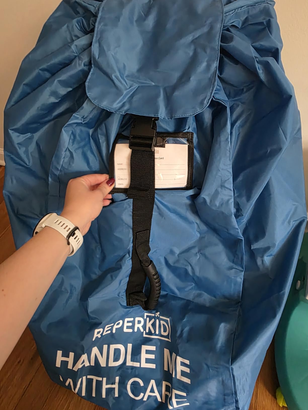 Car Seat Travel Bag for Airplane, Backpack Straps, Fits Most Car Seats customer photo 1