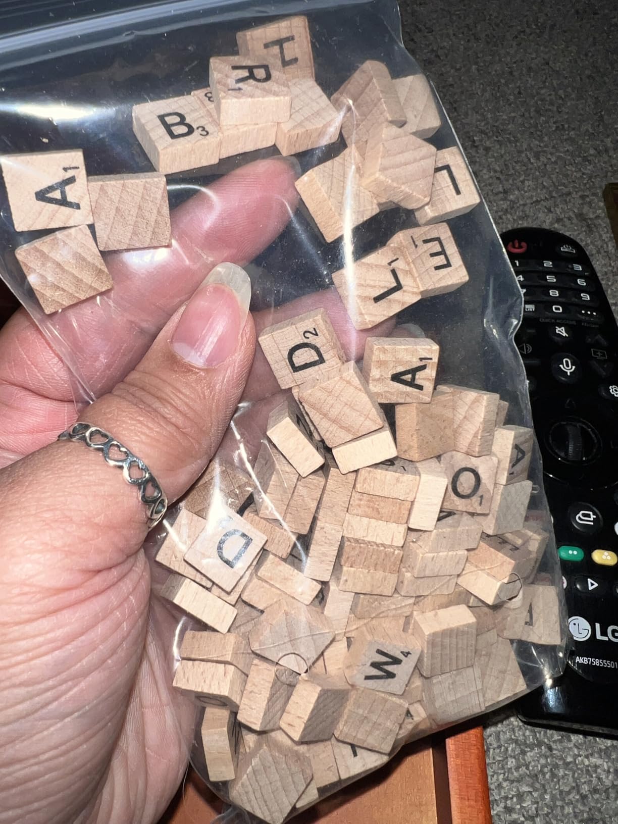 WS Game Company Scrabble Deluxe Travel Edition Portable Wood Board Game Set customer photo 2
