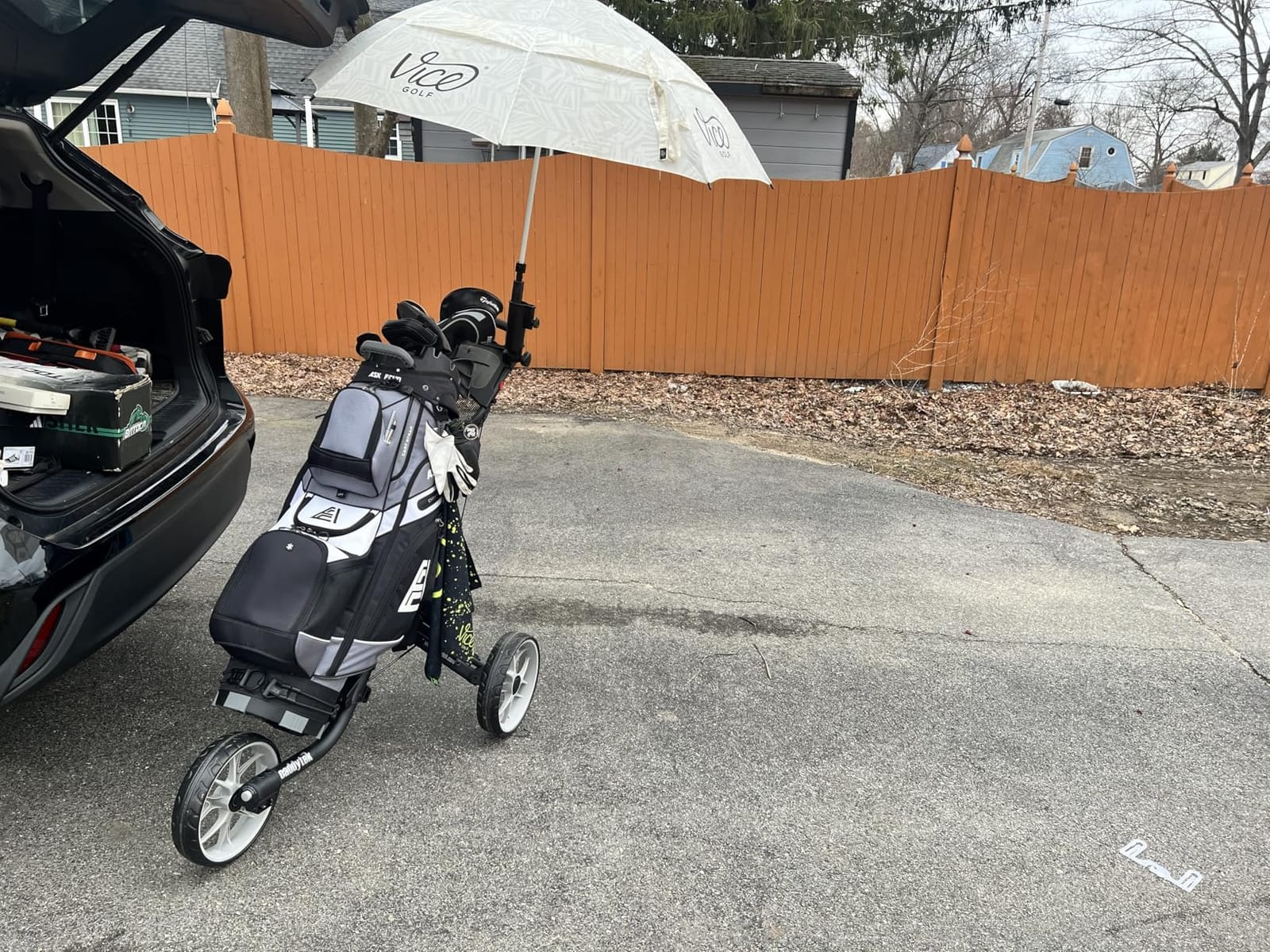 CaddytekCaddyTek EZ-fold 3 Wheel Golf Push Cart Version 8 customer photo 2
