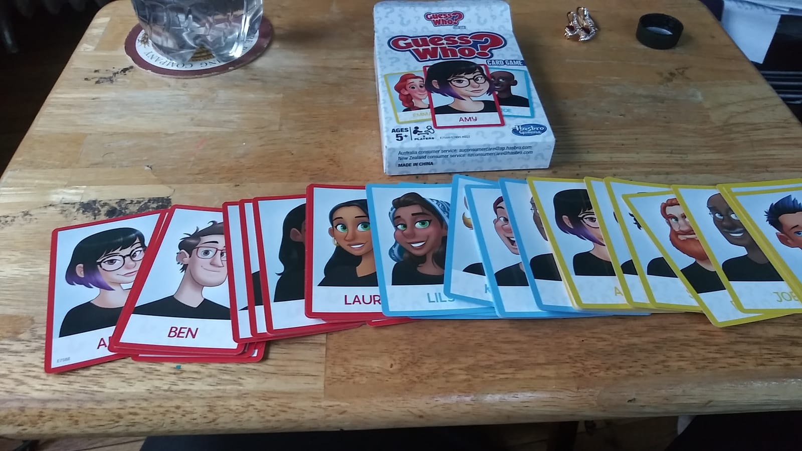 Hasbro Gaming Guess Who? Card Game for Kids, 2 Player Guessing Game, Fun Summer Activities, Vacation Travel Essentials, Ages 5+ customer photo 1