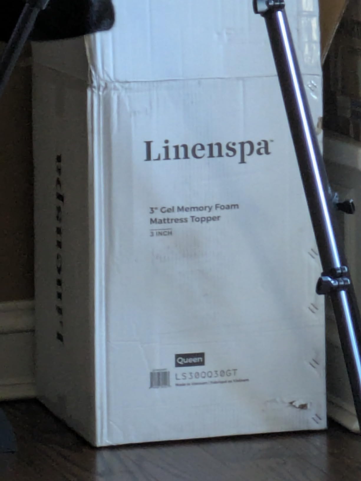 Linenspa Memory Foam Mattress Topper, Queen Size - 3 Inch Gel Infused Memory Foam - Plush Feel - Cooling and Pressure Relieving - CertiPUR Certified customer photo 2