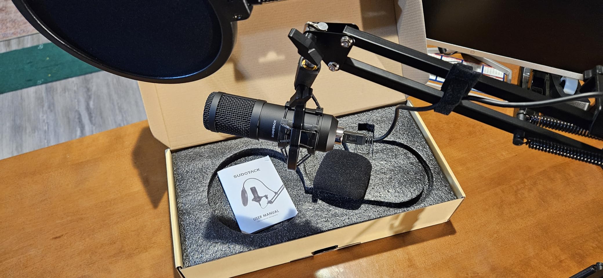 SUDOTACK ST-800 Podcast Microphone Kit, 192kHz/24bit USB Condenser PC Mic customer photo 2