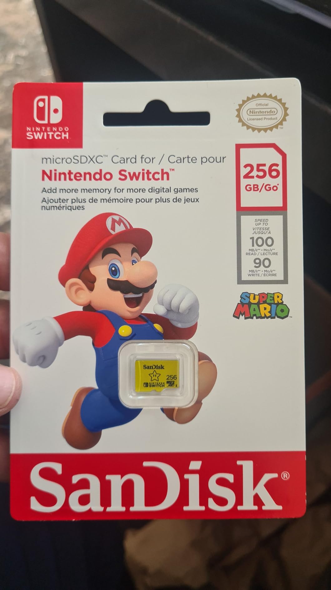 SANDISK 256GB microSD Card, Super Mario Super Star Edition, 3-Pack customer photo 1