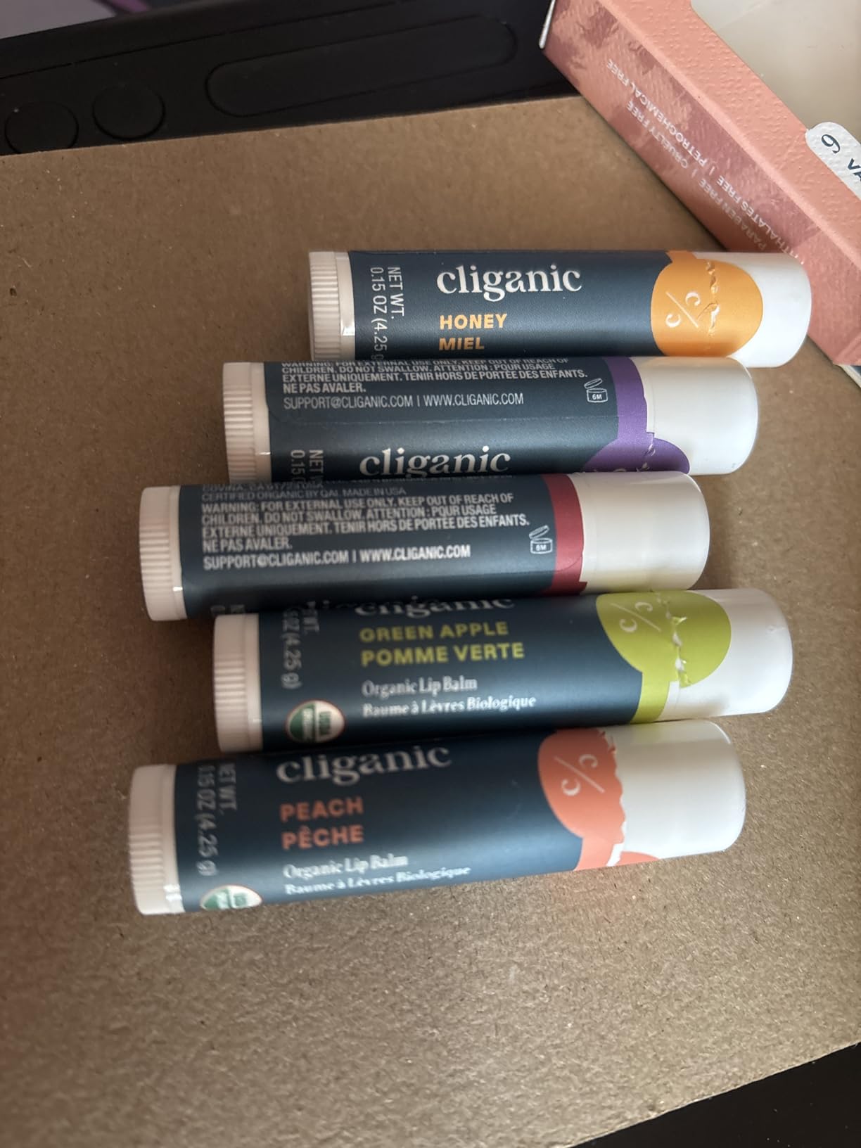 Cliganic Organic Lip Balm Set, 6 Flavors, 100% Natural for Dry Cracked Lips customer photo 2