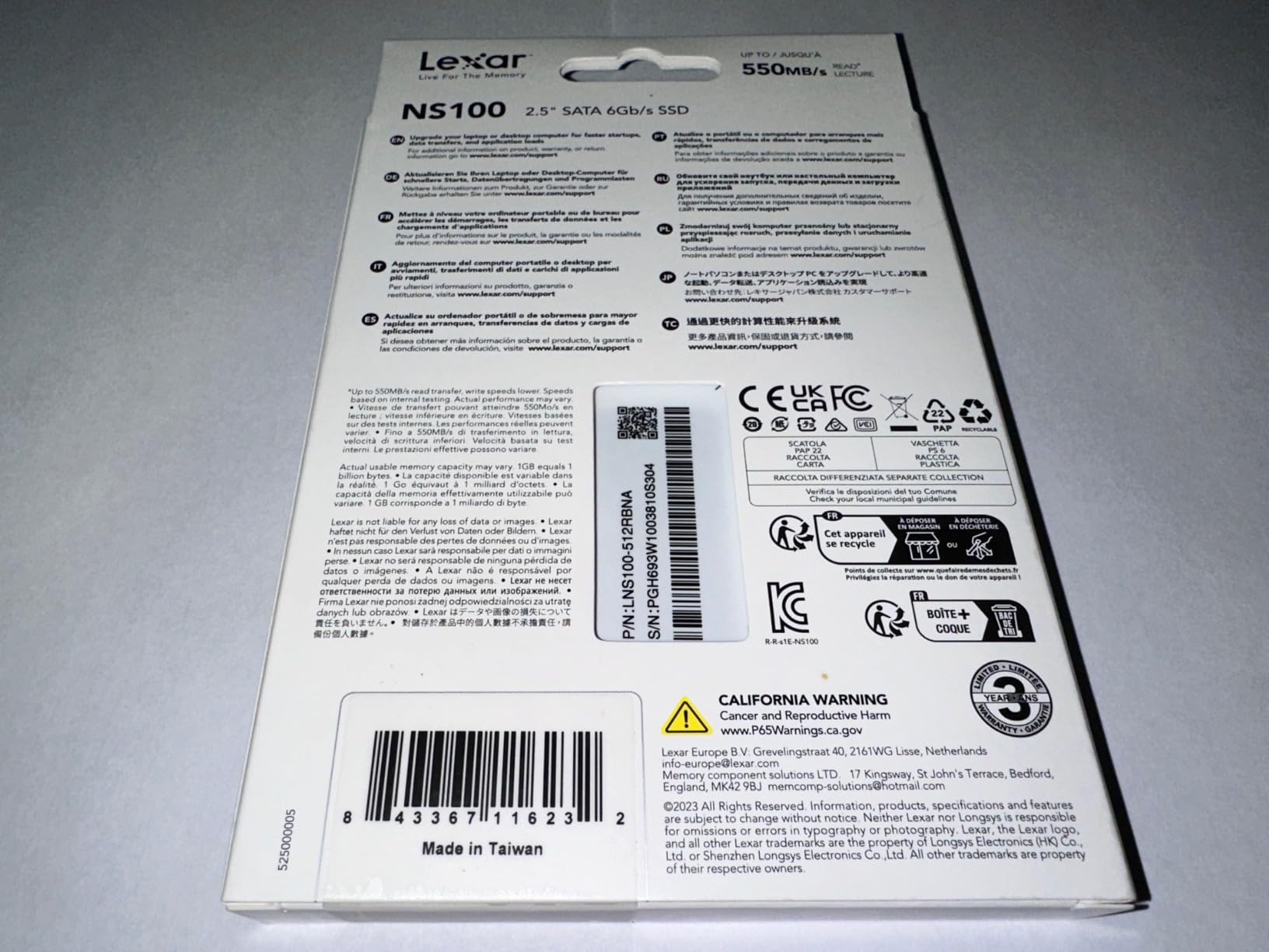 Lexar 1TB NS100 Internal SSD 2.5
