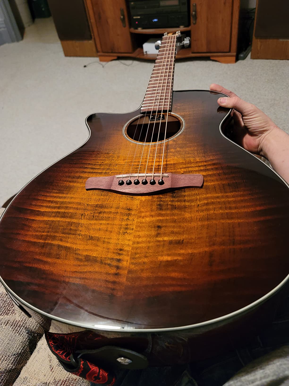 Ibanez AEG70 Acoustic-Electric Guitar - Transparent Charcoal Burst High Gloss customer photo 1