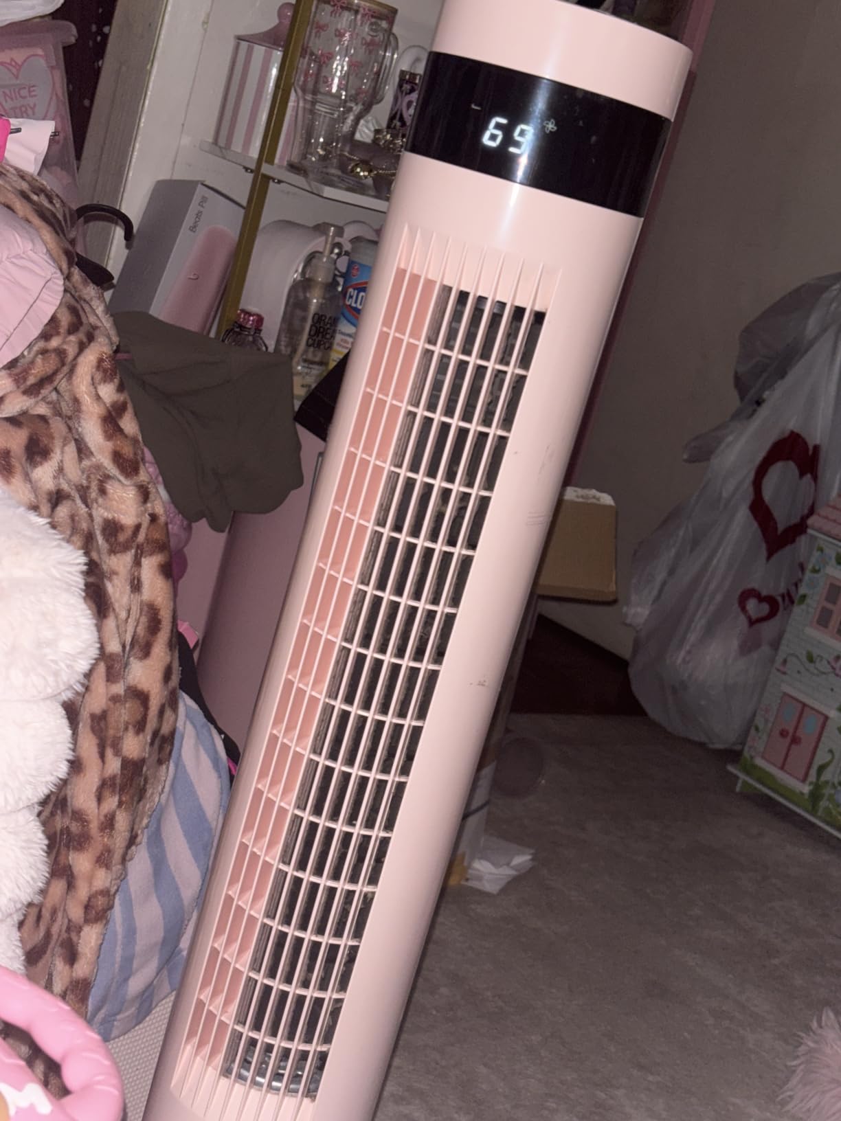 Antarctic Star Tower Fan Portable Electric Oscillating Fan Quiet Cooling Remote Control Standing Bladeless Floor Fans 3 Speeds Wind Modes Timer Bedroom Office (43 inch, White) customer photo 2
