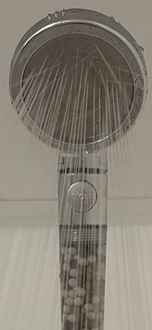 Original StoneStream Filtered Shower Head, Eco Power High Pressure Water Softener Showerhead with ON/OFF switch and Spa like Ionic beads for Dry Skin & Hair — 3 Spray Settings customer photo 1