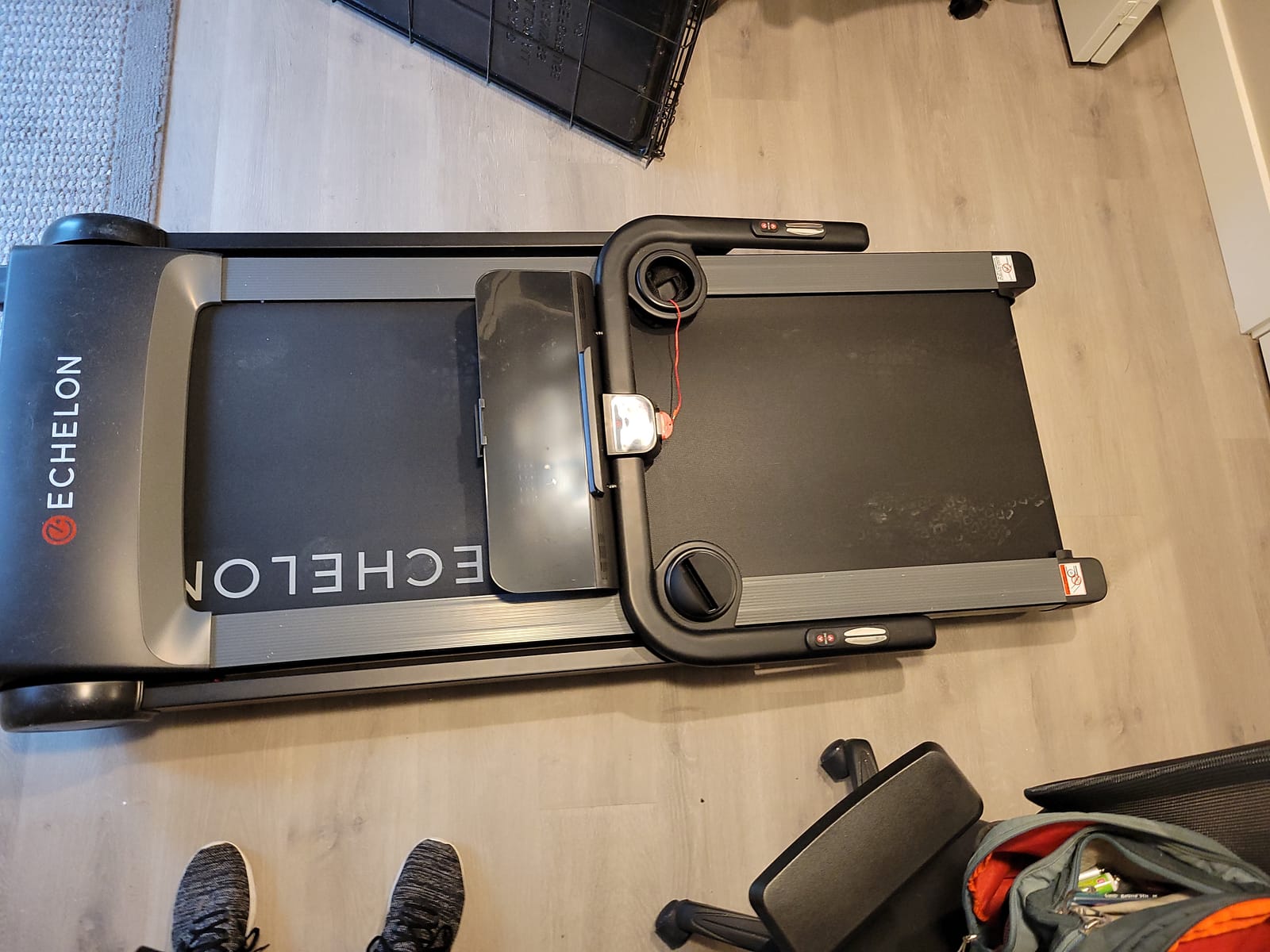 Echelon Stride Treadmill , Smart Foldable, 300 Lb Capacity, Motorized Incline, Comfortable Air Cushioning Deck , Elevate Home Workouts, Easy Storage, USB Charging Port + 30-Day Free Membership customer photo 2