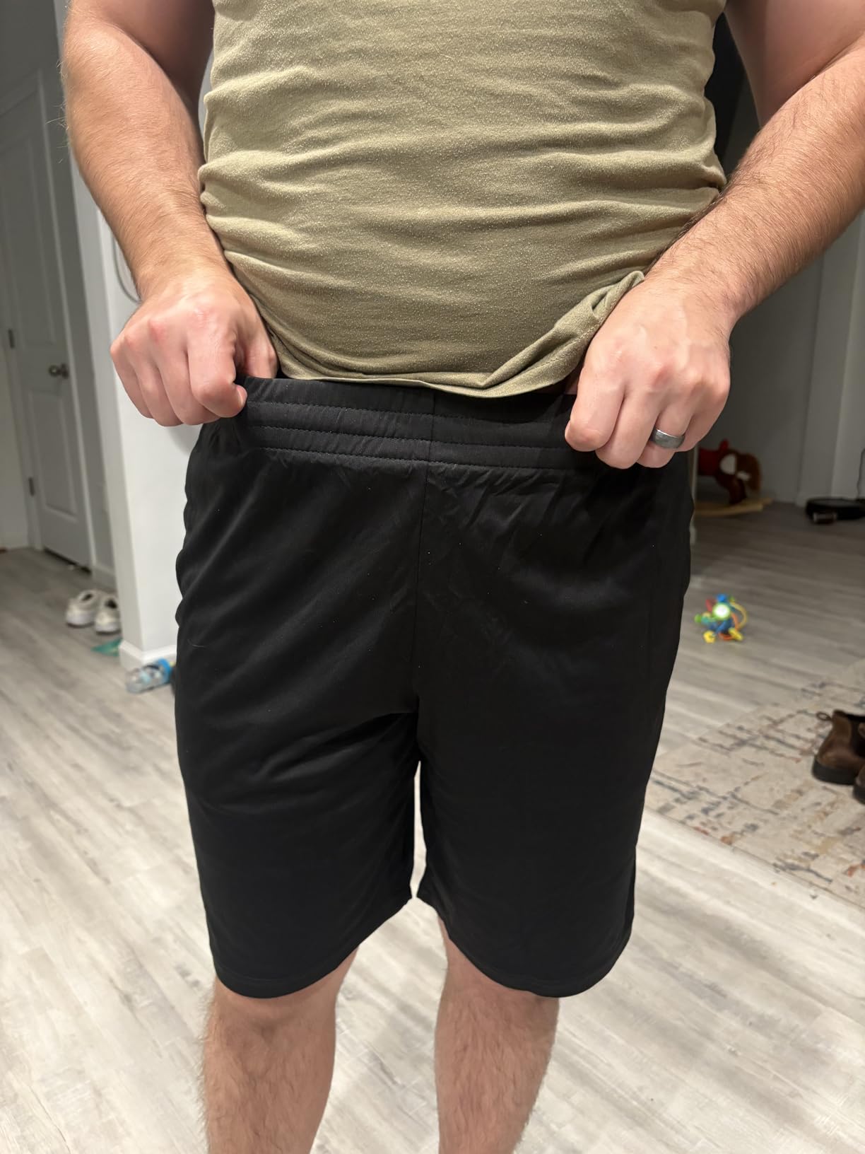 BALENNZ Mens Athletic Shorts with Pockets Quick Dry Workout Shorts Men customer photo 2