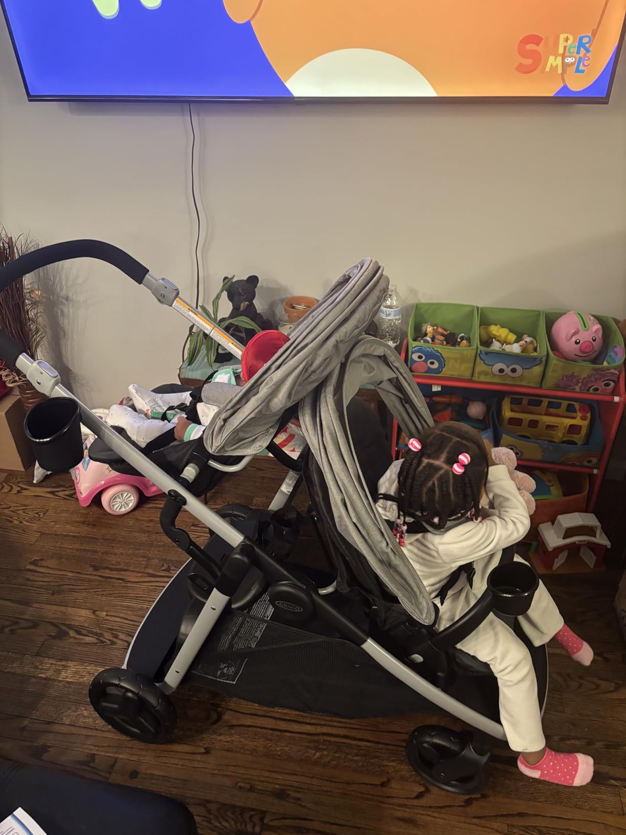 Graco Ready2Grow LX 2.0 Double Stroller, Clark customer photo 2