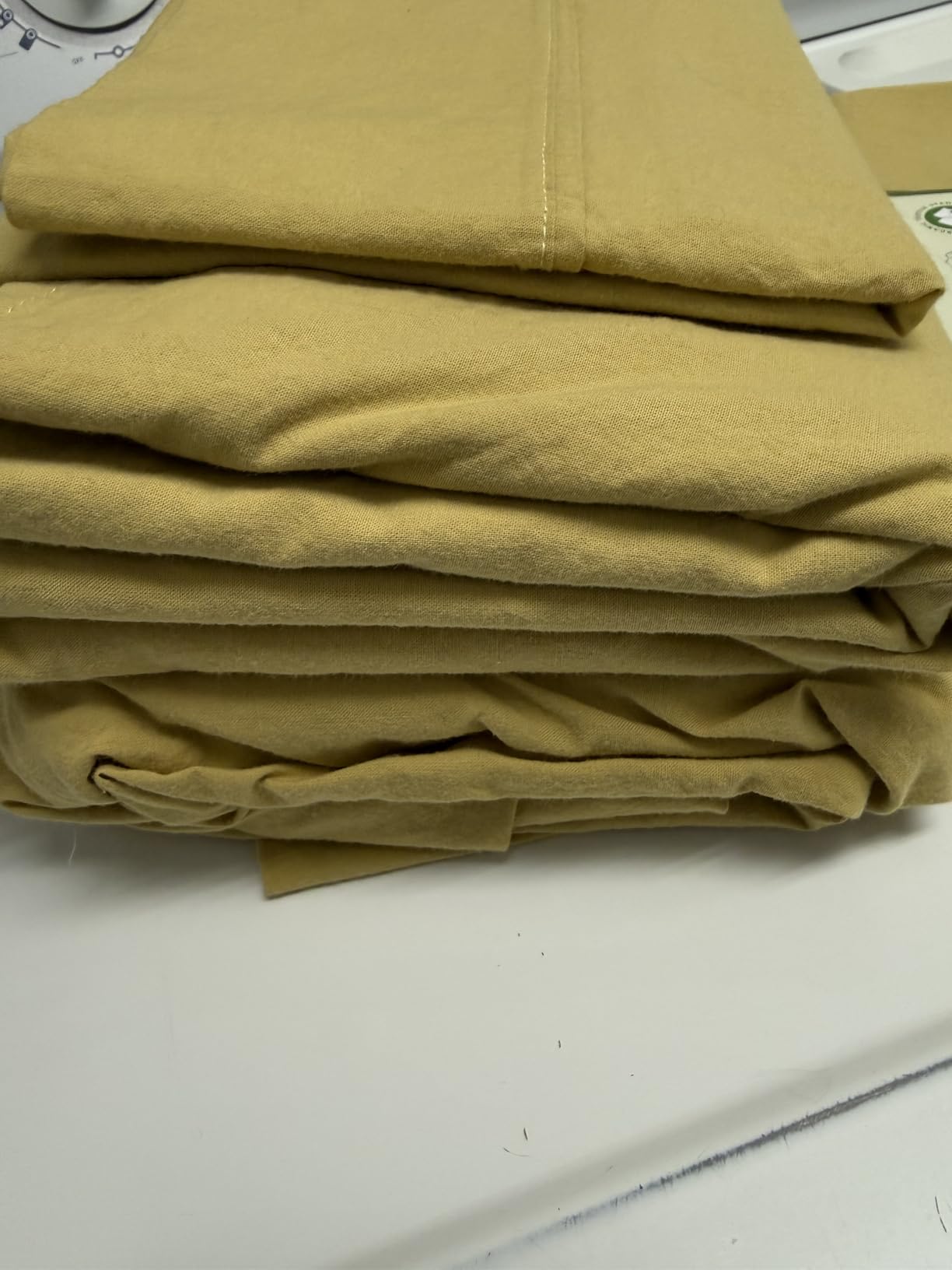 LANE LINEN King Sheets 100% Organic Cotton 4pc Percale Cooling Soft - White customer photo 2