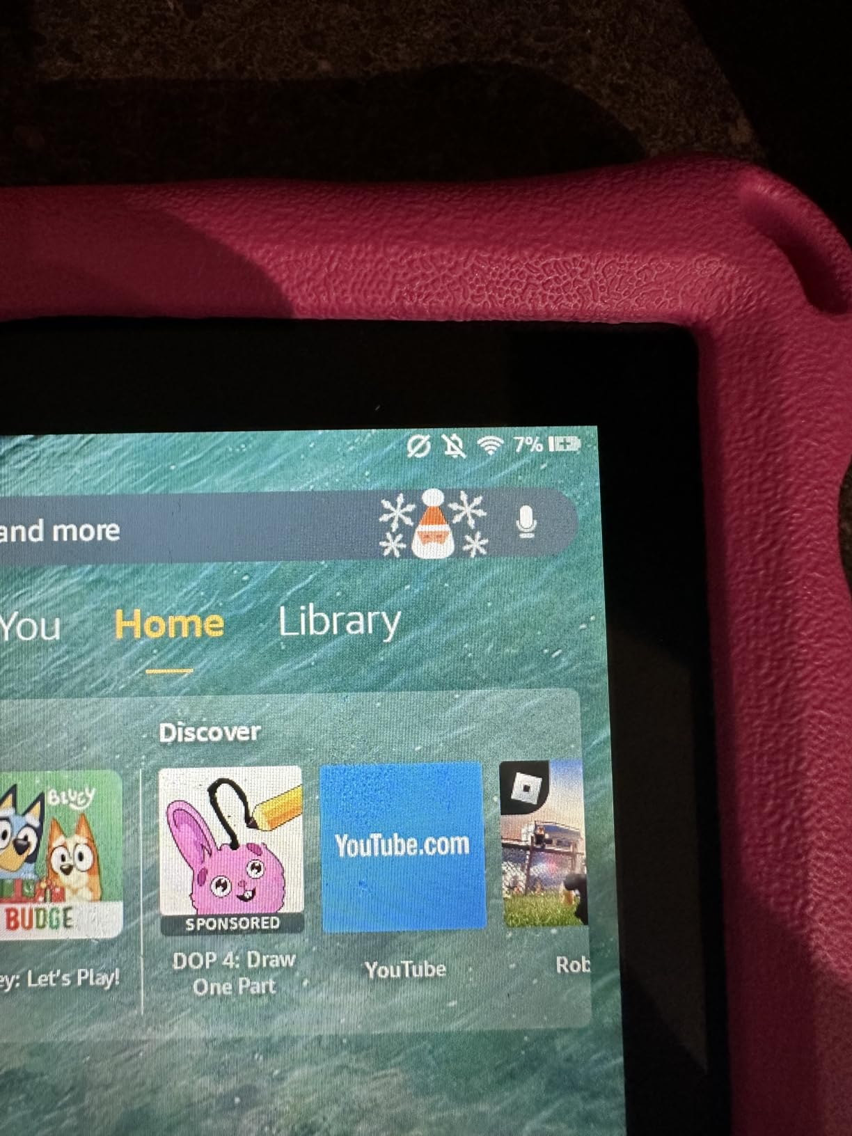 Like-New Amazon Fire 7 tablet (newest model) 7” display, read and watch, under $60 with 10-hour battery life, 16 GB, Black customer photo 2