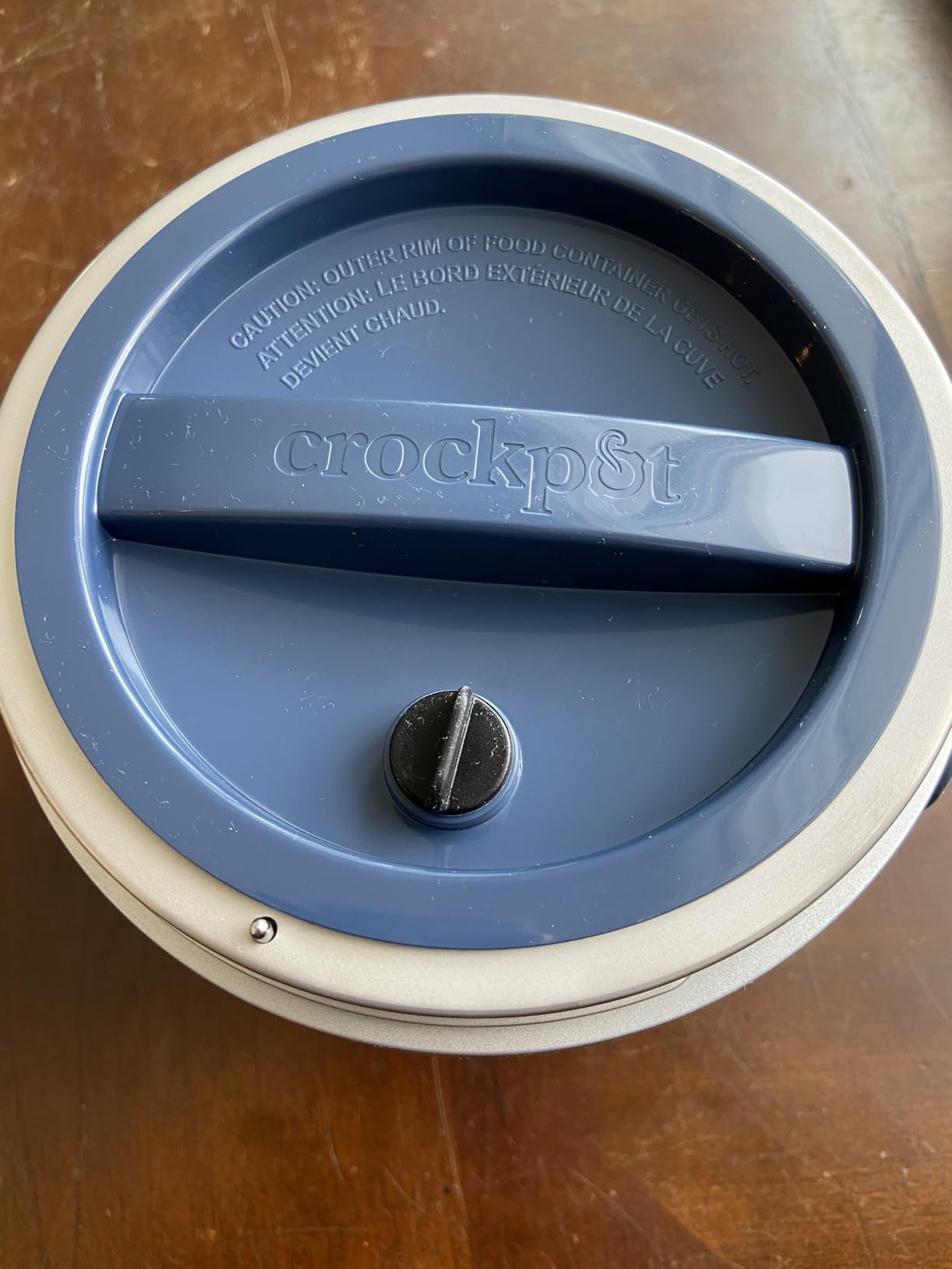 Crock-Pot 20oz Portable Electric Food Warmer, Personal Lunch Box Keeps Food Spill-Free & Warm, Ideal for Travel, Work, Car, On-the-Go, Dishwasher-Safe, Giftable, Faded Blue customer photo 1