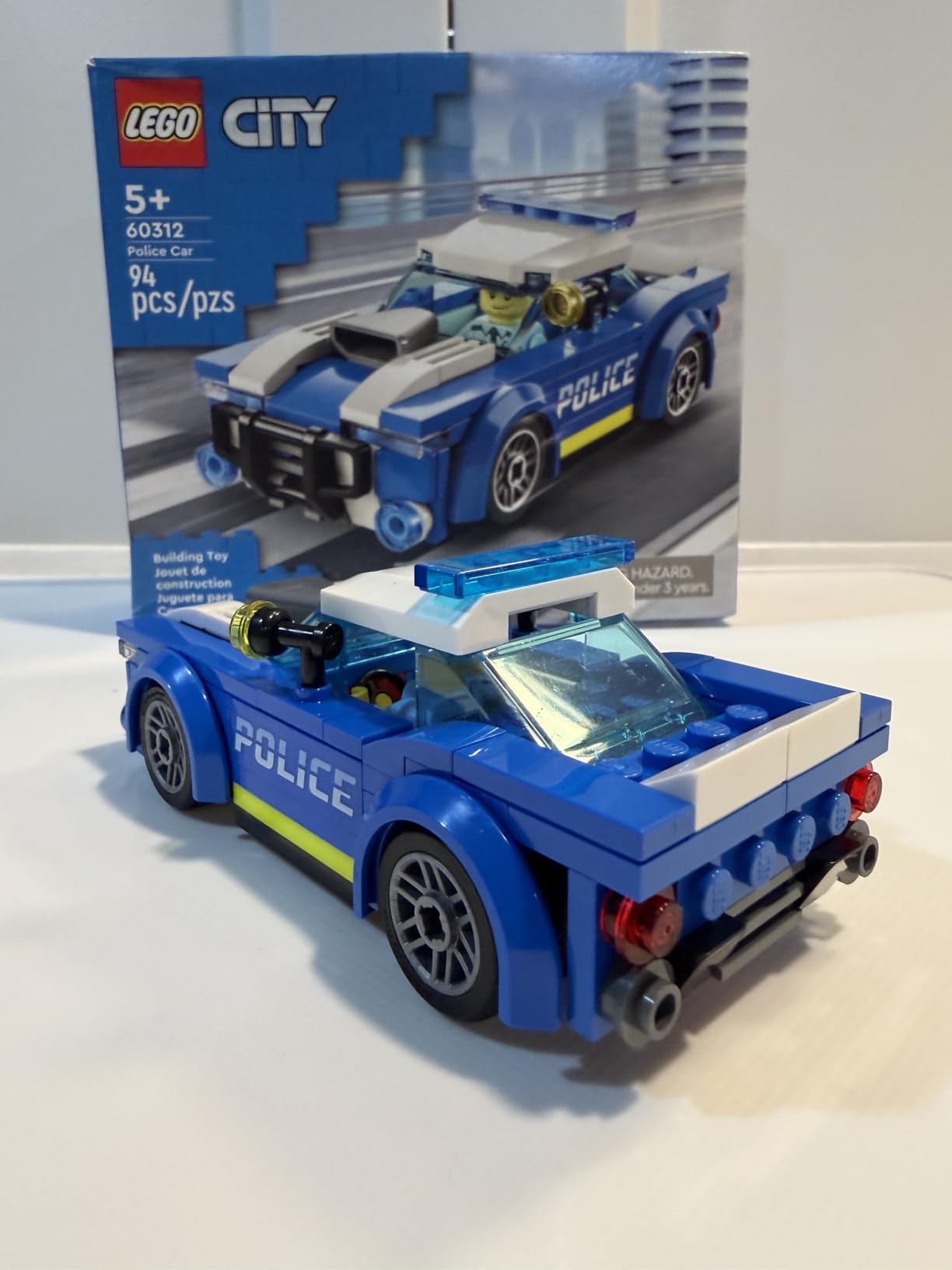 LEGO City Police Car Toy 60312 for Kids 5 Plus Years Old with Officer Minifigure, Small Gift Idea, Adventures Series, Car Chase Building Set customer photo 1