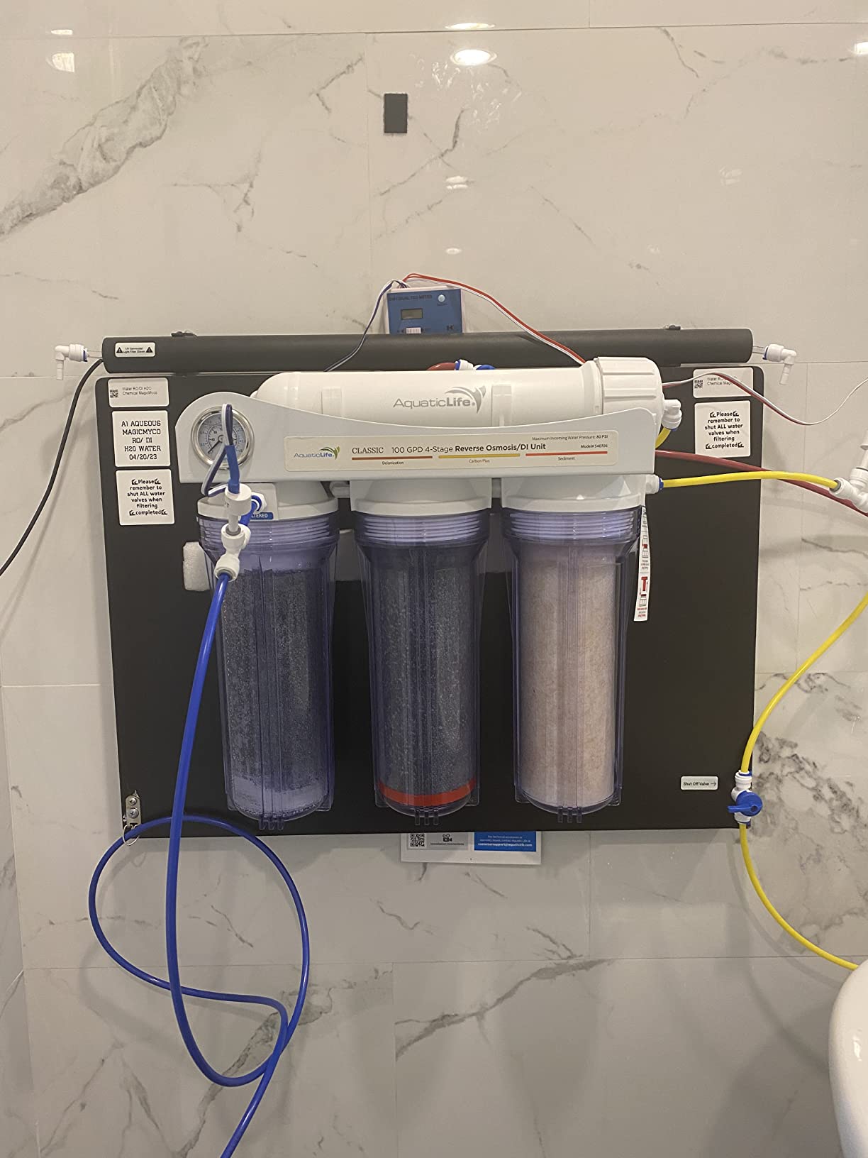 AquaticLife 4-Stage RO/DI Filter with Carbon Plus, 100 GPD customer photo 1