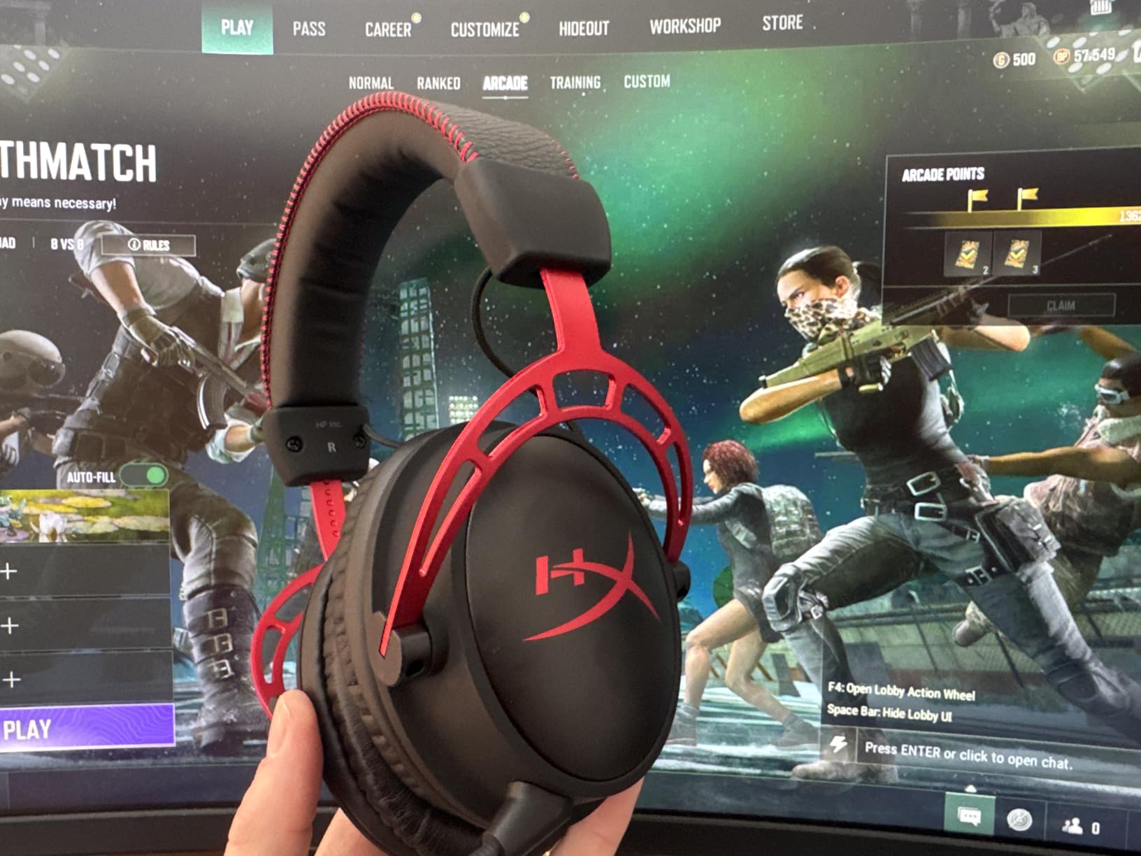 HyperX Cloud Alpha Wireless - Gaming Headset for PC, 300-hour battery life, DTS Headphone:X Spatial Audio, Memory foam, Dual Chamber Drivers, Noise-canceling mic, Durable aluminum frame,Red customer photo 1