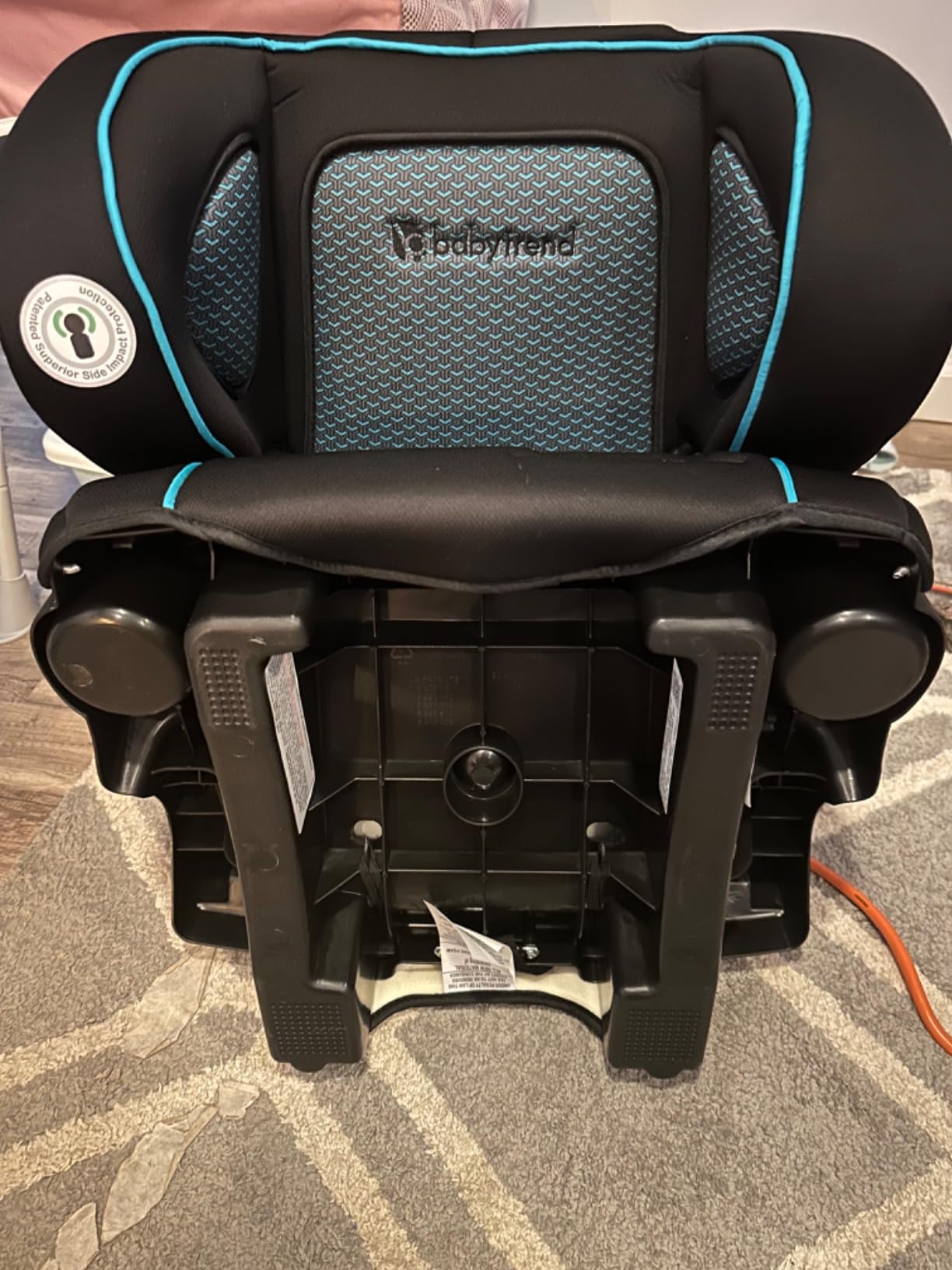 Baby Trend Protect 2-in-1 Folding Belt-Positioning Booster Seat, Aqua Tech customer photo 2