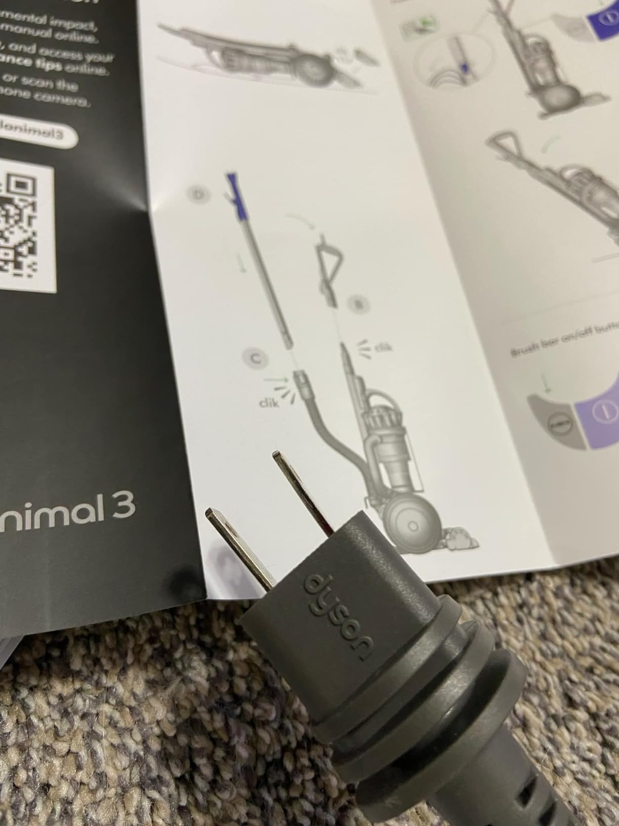 Dyson Ball Animal 3 Upright Vacuum, Corded, 290AW, De-tangling Motorbar Cleaner Head for All Floors, 3 Suction Modes customer photo 2
