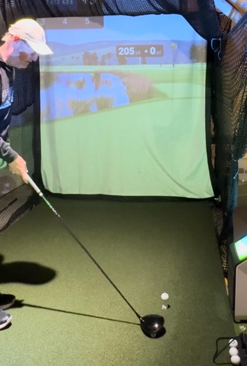 GoSports Golf Simulator Impact Screen - Choose 6.5 ft x 7 ft or 9 ft x 7 ft customer photo 2